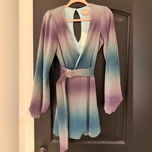 Show Me Your MuMu Gradient Long Sleeve Dress